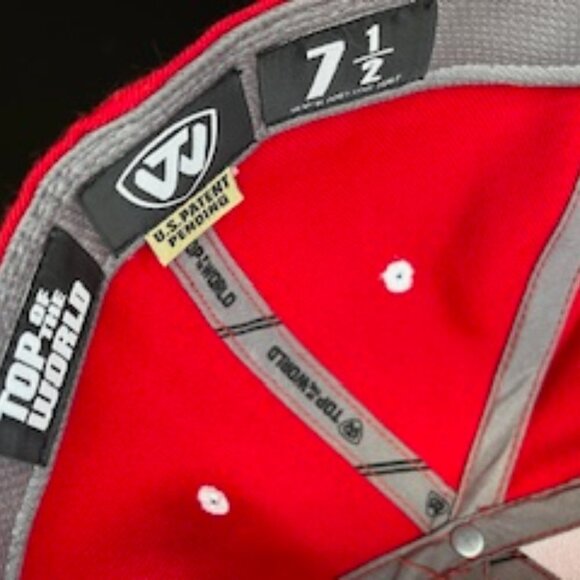 Men's University of Utah Fitted hat, 7-1/2 - Picture 3 of 5